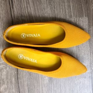 Vivaia Ballet Flats - Mustard Yellow size 8.5 (EU size 39)